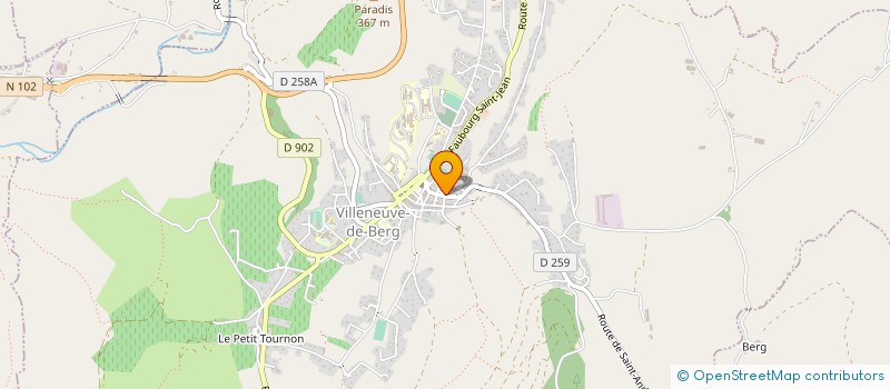 localisation de l'entreprise MONSIEUR REMI BENOIT  VILLENEUVE-DE-BERG