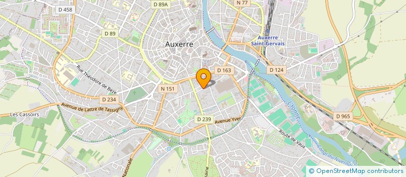 localisation de l'entreprise MONSIEUR REMI BERARDO à AUXERRE