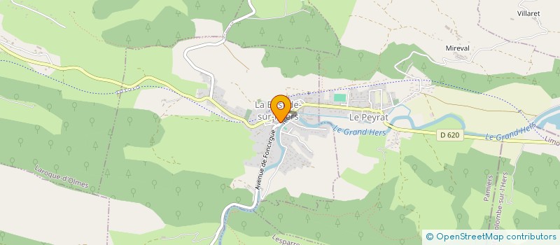 localisation de l'entreprise MONSIEUR REMI BERDIE à LA BASTIDE-SUR-L'HERS