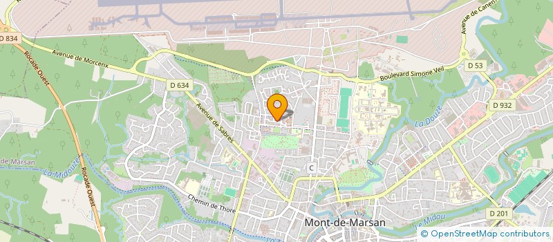 localisation de l'entreprise MONSIEUR REMI BERTHELOT  MONT-DE-MARSAN