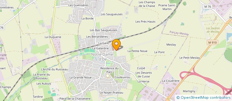 localisation de l'entreprise MONSIEUR REMI BESSONNIER  NOTRE-DAME-D'OE