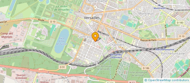localisation de l'entreprise MONSIEUR REMI BIALAIS à VERSAILLES