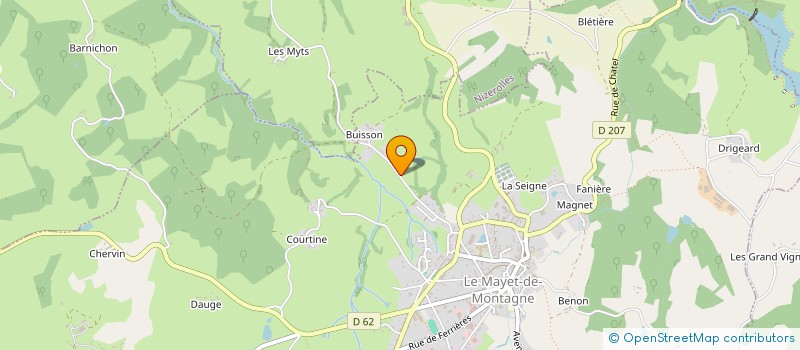localisation de l'entreprise MONSIEUR REMI BIGAY à LE MAYET-DE-MONTAGNE