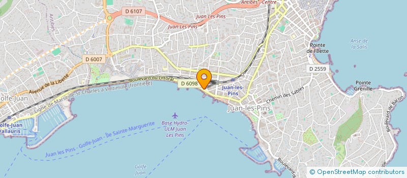 localisation de l'entreprise MONSIEUR REMI BINOIS-PARIS  ANTIBES