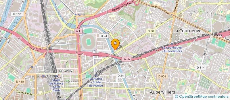 localisation de l'entreprise MONSIEUR REMI BLANCHETON à AUBERVILLIERS