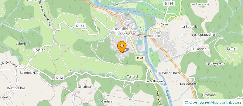 localisation de l'entreprise MONSIEUR REMI BLAZART  BEAULIEU-SUR-DORDOGNE