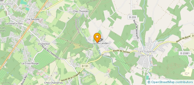 localisation de l'entreprise MONSIEUR REMI BLOT  LA CHAPELLE-DES-POTS