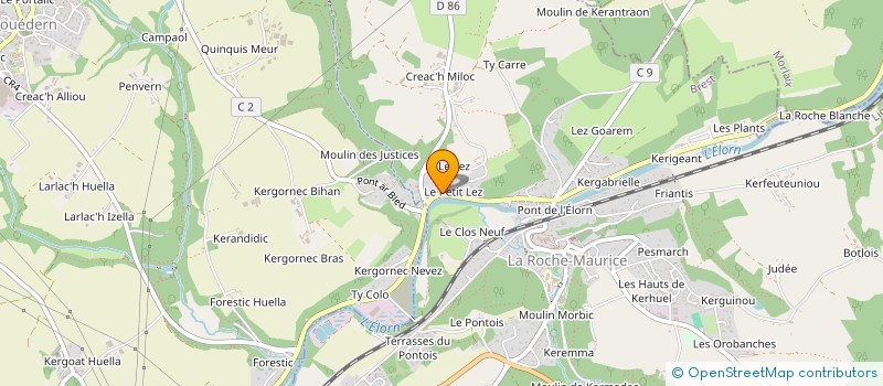 localisation de l'entreprise MONSIEUR REMI BODILIS à LA ROCHE-MAURICE