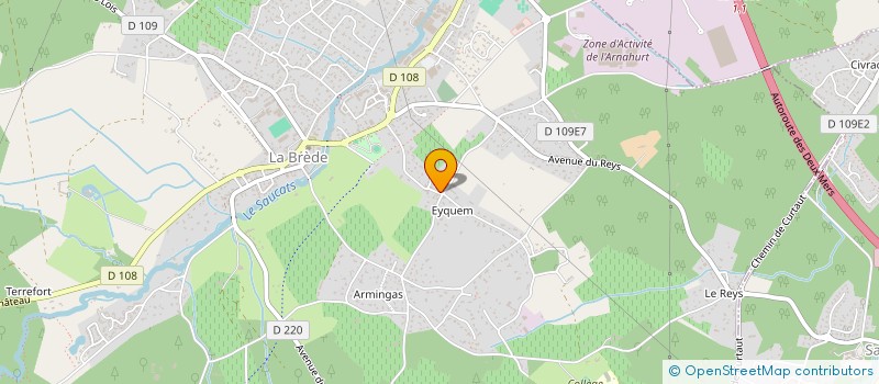 localisation de l'entreprise MONSIEUR REMI BOIREAU à LA BREDE