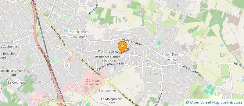 localisation de l'entreprise MONSIEUR REMI BONGIBAULT à SAINT-DENIS-EN-VAL