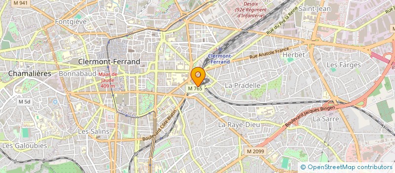 localisation de l'entreprise MONSIEUR REMI BONIN à CLERMONT-FERRAND