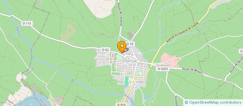 localisation de l'entreprise MONSIEUR REMI BONNET  OLONZAC