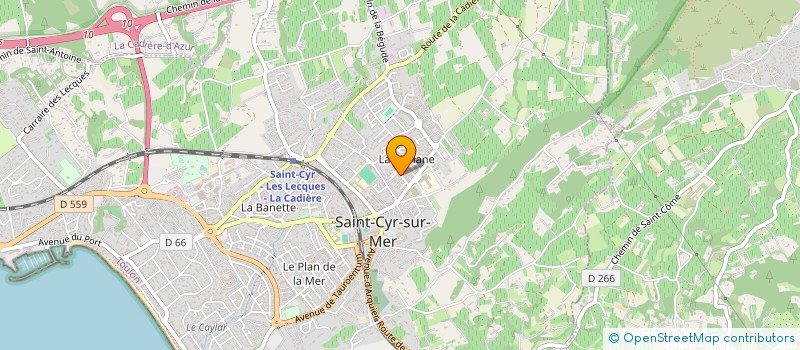 localisation de l'entreprise MONSIEUR REMI BONSIGNOUR à SAINT-CYR-SUR-MER
