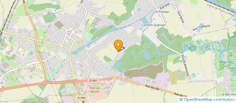 localisation de l'entreprise MONSIEUR REMI BOULON  BEUVRY