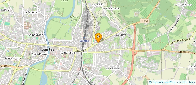 localisation de l'entreprise MONSIEUR REMI BRARD  SAINTES