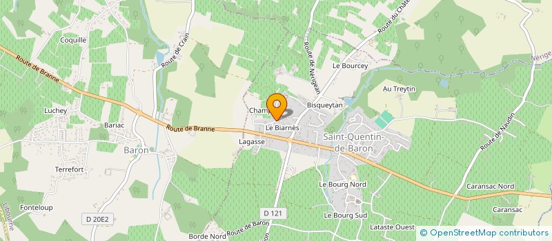 localisation de l'entreprise MONSIEUR REMI BRISTAUT  SAINT-QUENTIN-DE-BARON