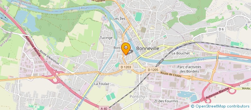 localisation de l'entreprise MONSIEUR REMI BROSSAT  BONNEVILLE