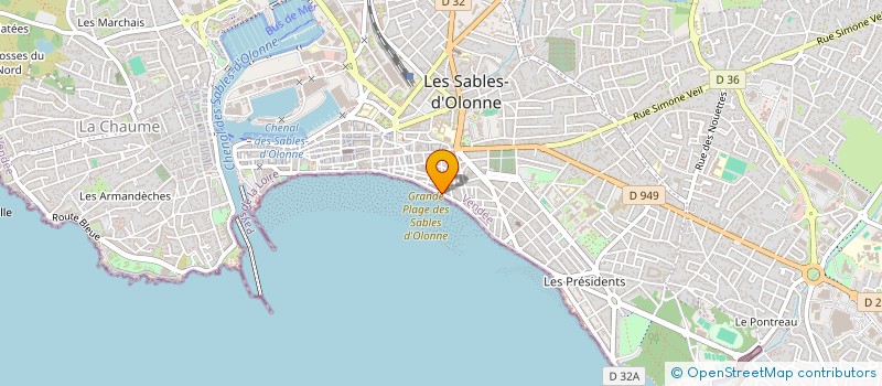 localisation de l'entreprise MONSIEUR REMI BROUSSEAU à LES SABLES D'OLONNE