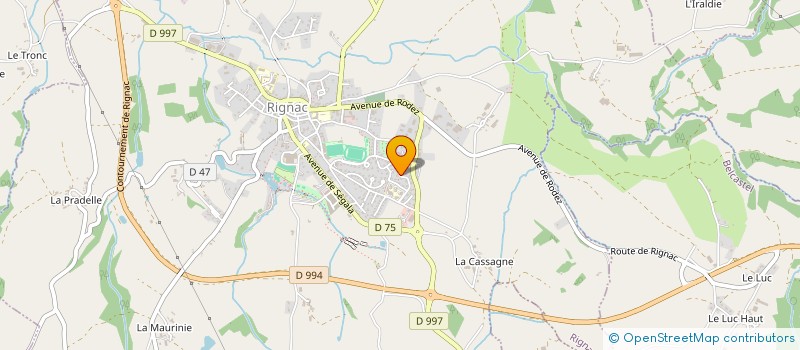 localisation de l'entreprise MONSIEUR REMI BRUGEL  RIGNAC