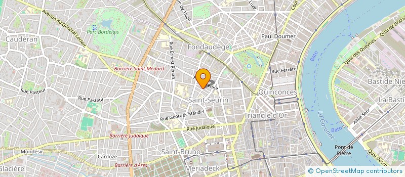 localisation de l'entreprise MONSIEUR REMI BRUNEAU  BORDEAUX