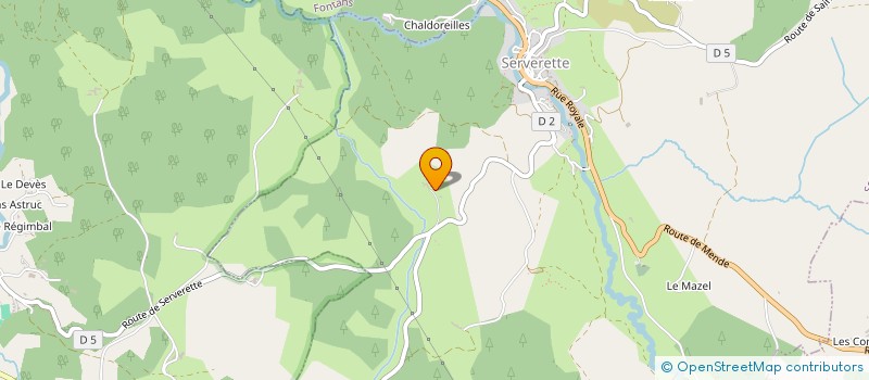 localisation de l'entreprise MONSIEUR REMI BRUNEL  SERVERETTE