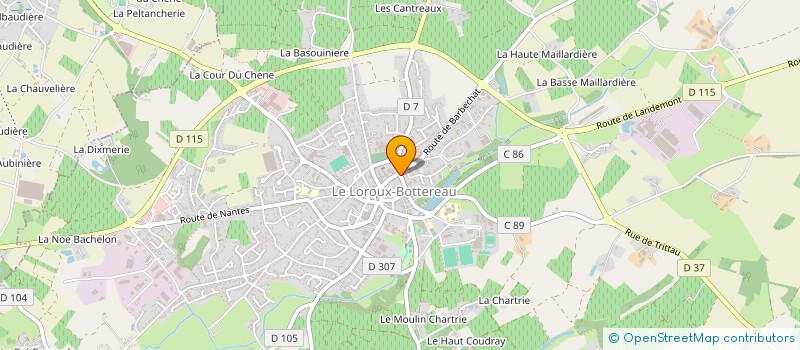 localisation de l'entreprise MONSIEUR REMI BUCHY  LE LOROUX-BOTTEREAU