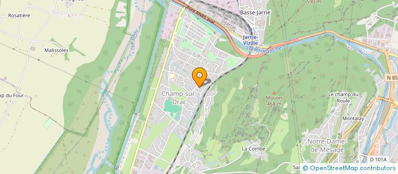 localisation de l'entreprise MONSIEUR REMI BUFFAT  CHAMP-SUR-DRAC