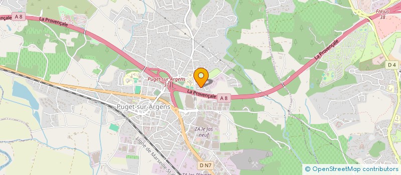 localisation de l'entreprise MONSIEUR REMI BUGIN  PUGET-SUR-ARGENS