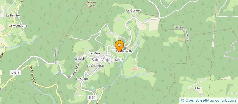 localisation de l'entreprise MONSIEUR REMI BUTTET  SAINT-APPOLINAIRE