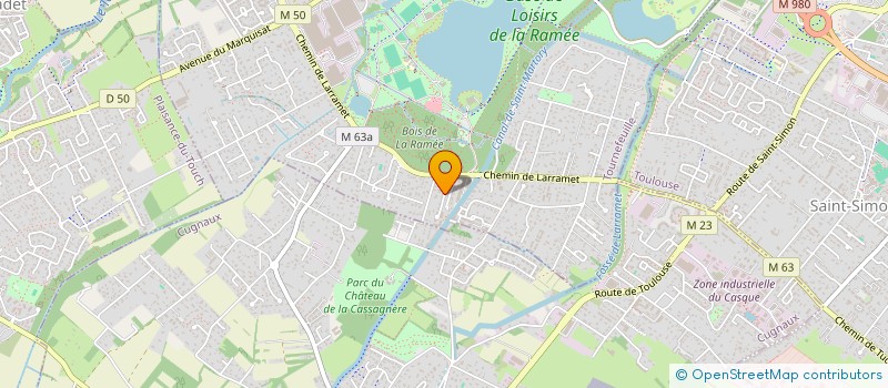 localisation de l'entreprise MONSIEUR REMI CANAL  TOURNEFEUILLE