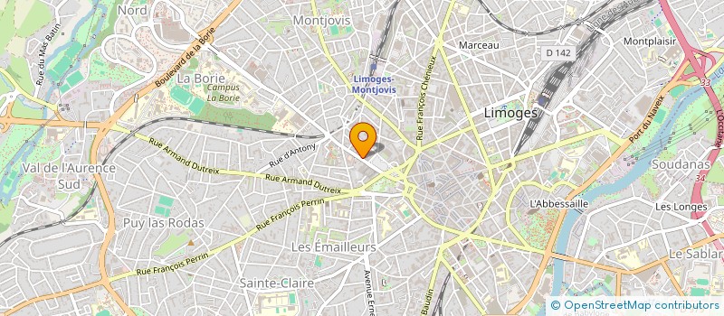 localisation de l'entreprise MONSIEUR REMI CANCE à LIMOGES