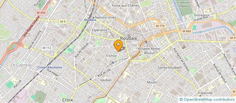 localisation de l'entreprise MONSIEUR REMI CAROUX  ROUBAIX