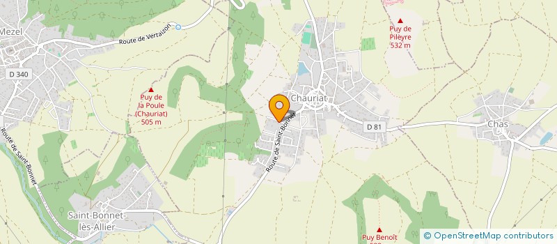 localisation de l'entreprise MONSIEUR REMI CASE  CHAURIAT