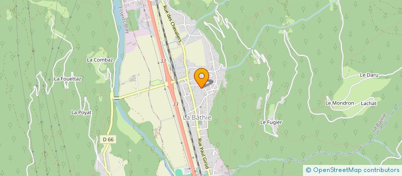 localisation de l'entreprise MONSIEUR REMI CERELOZ  LA BATHIE