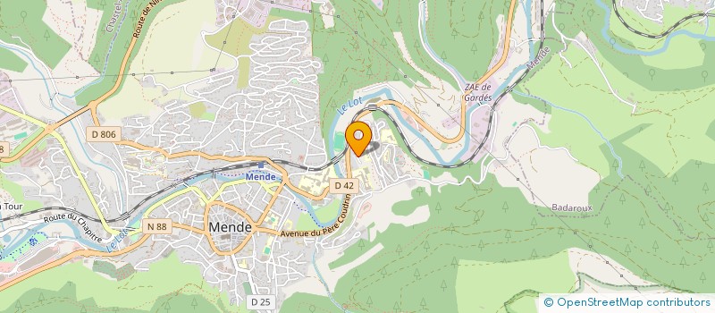 localisation de l'entreprise MONSIEUR REMI CHABERT  MENDE