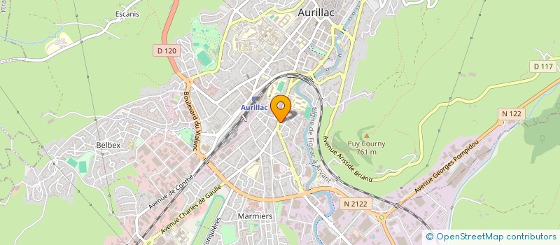 localisation de l'entreprise MONSIEUR REMI CHABUT à AURILLAC