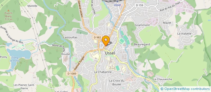 localisation de l'entreprise MONSIEUR REMI CHAPUIS  USSEL