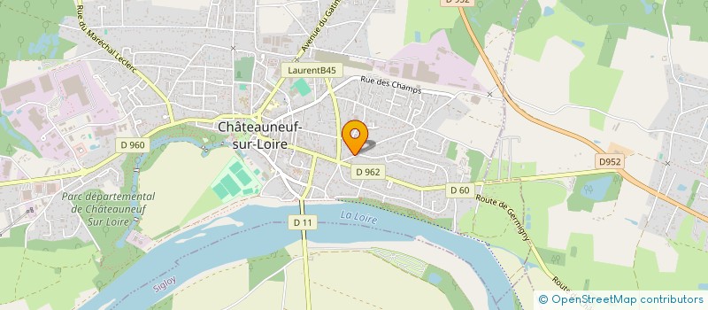 localisation de l'entreprise MONSIEUR REMI CHARTIER  CHATEAUNEUF-SUR-LOIRE