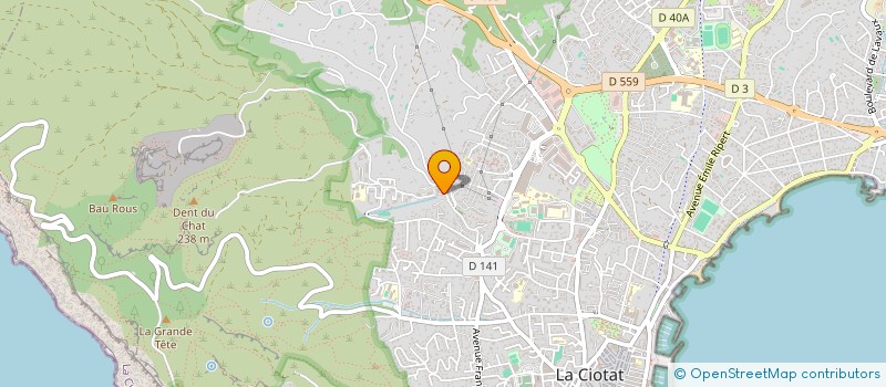 localisation de l'entreprise MONSIEUR REMI CHASSAIN  LA CIOTAT