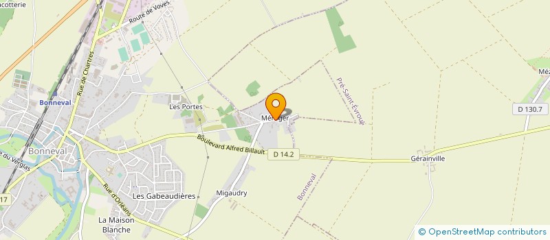 localisation de l'entreprise MONSIEUR REMI CHESNAIS à BONNEVAL