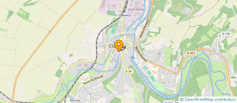 localisation de l'entreprise MONSIEUR REMI CHOLET à CLAMECY