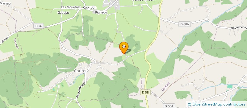 localisation de l'entreprise MONSIEUR REMI CISTAC  COURET