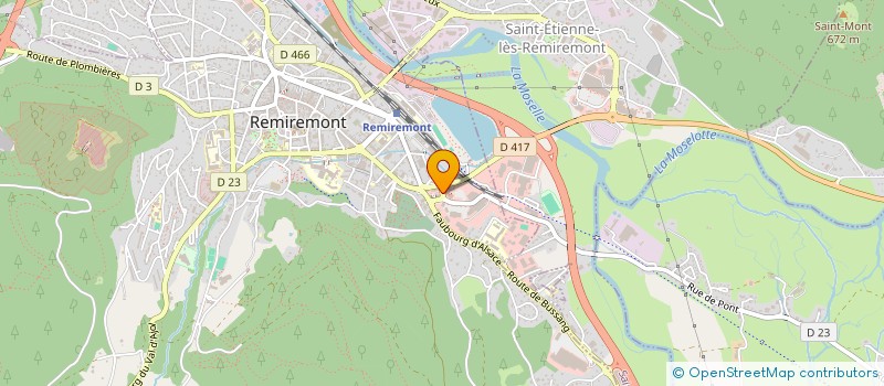 localisation de l'entreprise MONSIEUR REMI CLAUDEL  REMIREMONT