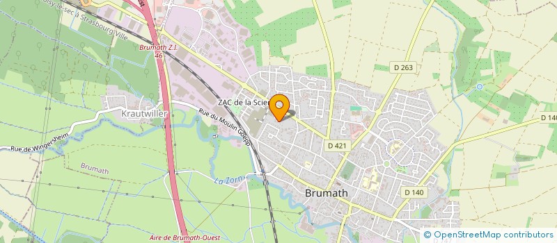 localisation de l'entreprise MONSIEUR REMI CLAVERIE  BRUMATH