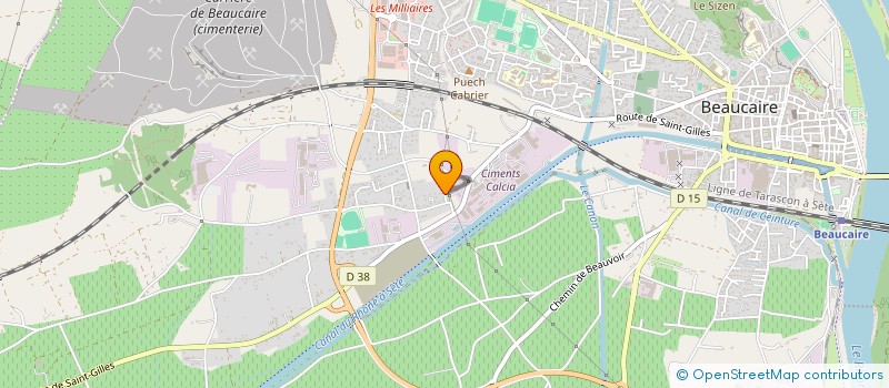 localisation de l'entreprise MONSIEUR REMI COCALLEMEN  BEAUCAIRE