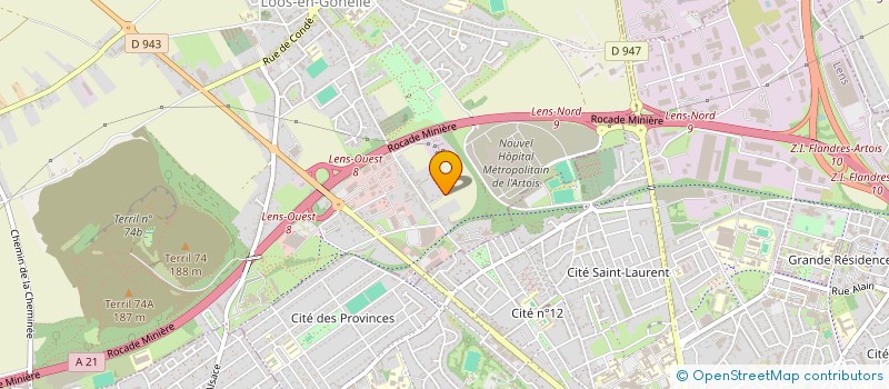 localisation de l'entreprise MONSIEUR REMI CODRON  LOOS EN GOHELLE