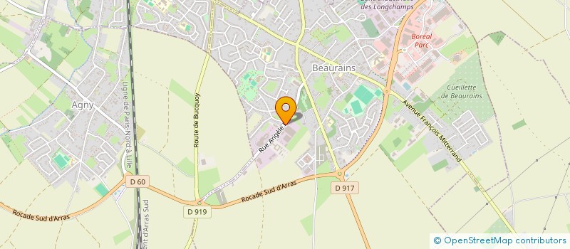 localisation de l'entreprise MONSIEUR REMI COEUGNET  BEAURAINS