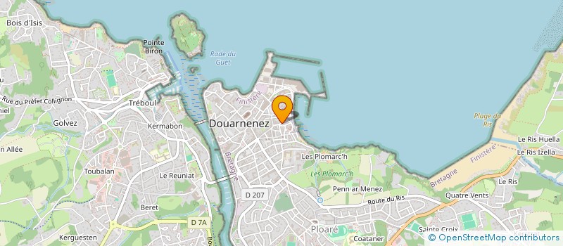 localisation de l'entreprise MONSIEUR REMI COIGNEC à DOUARNENEZ