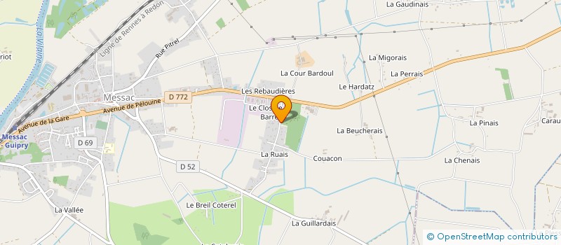 localisation de l'entreprise MONSIEUR REMI COLLIN  GUIPRY-MESSAC