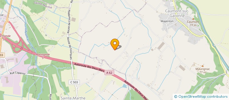 localisation de l'entreprise MONSIEUR REMI CONILH  CAUMONT-SUR-GARONNE